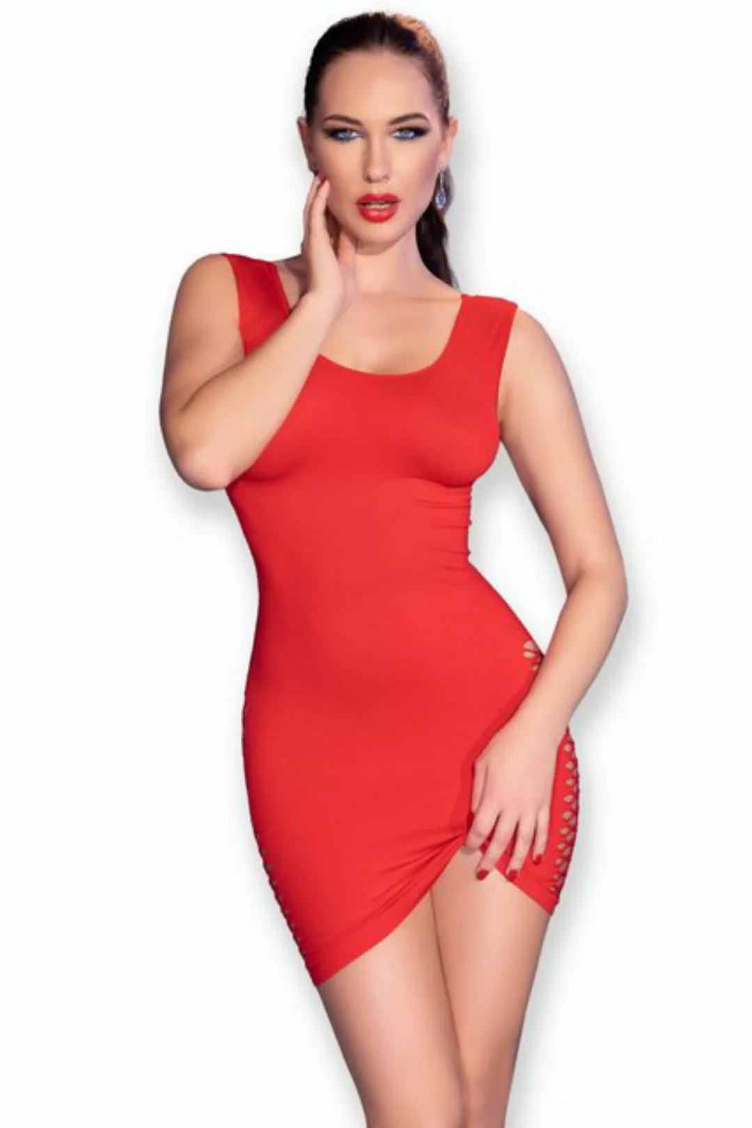 Chilirose Minikleid Chilirose - Nahtloses Minikleid CR4622 rot günstig online kaufen