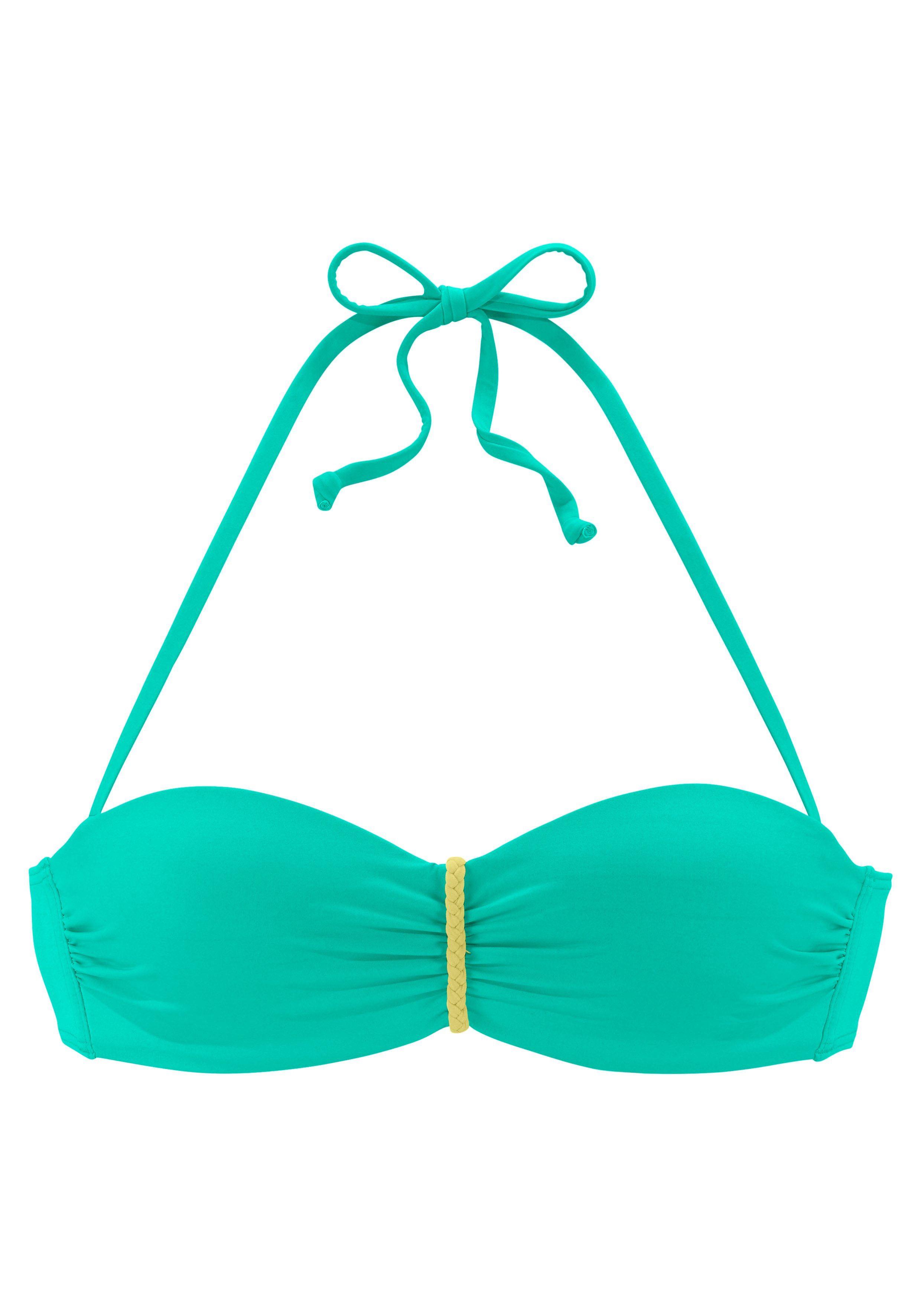 Venice Beach Bügel-Bandeau-Bikini-Top Anna, mit geflochtenen günstig online kaufen