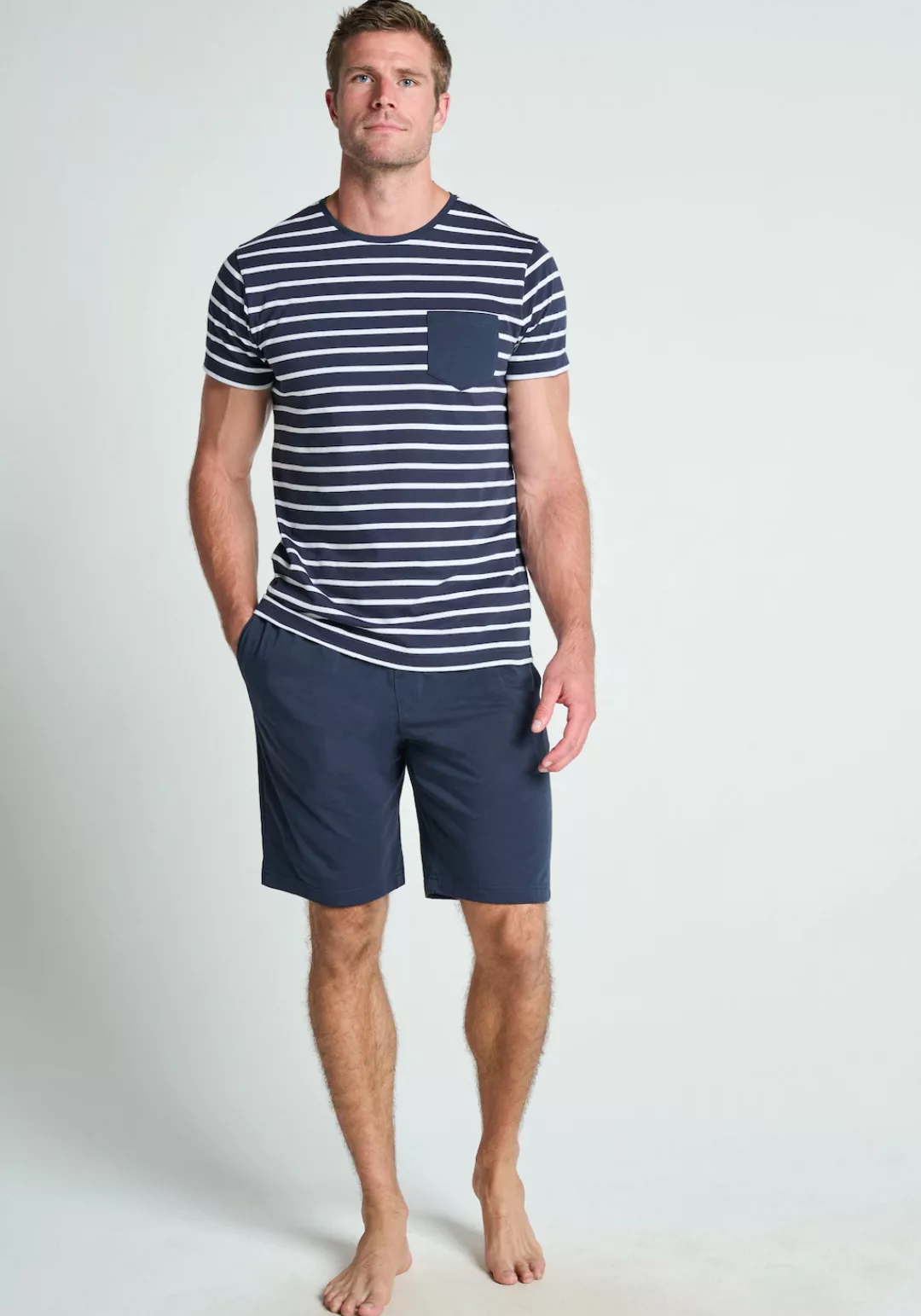 Jockey Pyjama "Cotton Nautical Stripe", (Set, 2 tlg.) günstig online kaufen