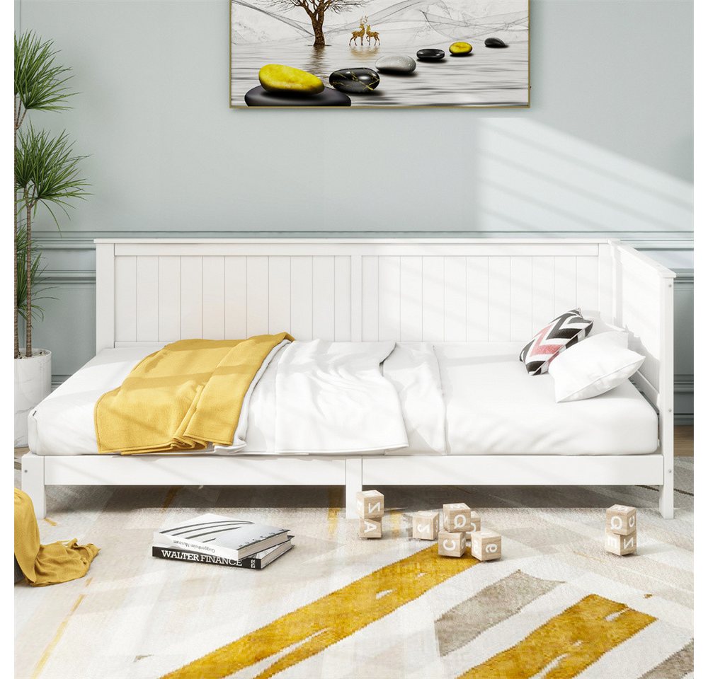 XDeer Bett Schlafsofa 90*200 cm, Einzeltagesbett aus Holz, Kinderbett, weiß günstig online kaufen