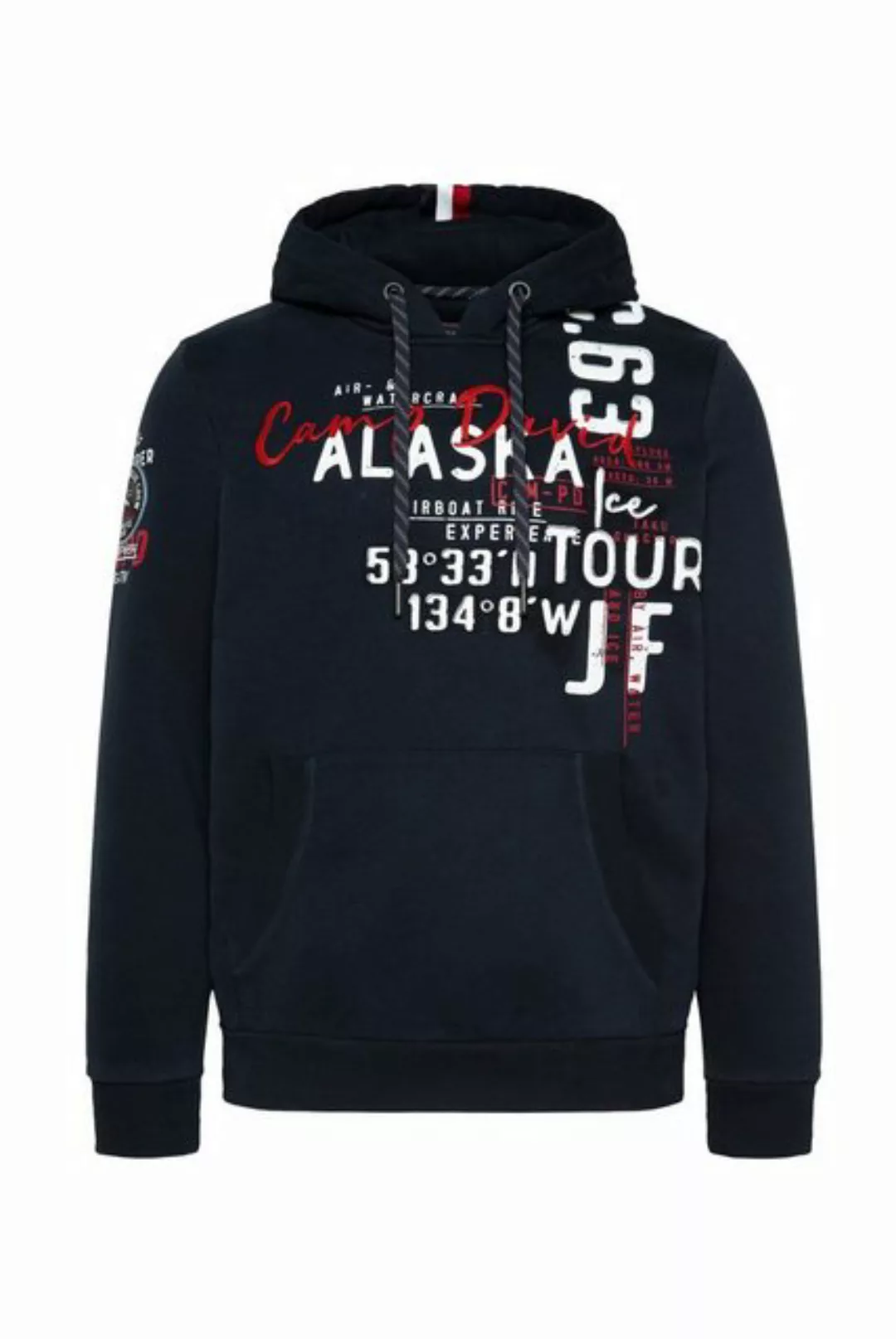 CAMP DAVID Kapuzensweatshirt mit Label-Applikationen günstig online kaufen