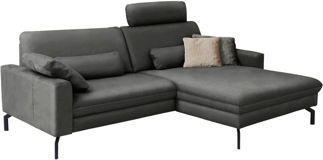 Die PlanBar Ecksofa PN-EM20028 L-Form, wahlweise mit motorischem Canape, Ko günstig online kaufen