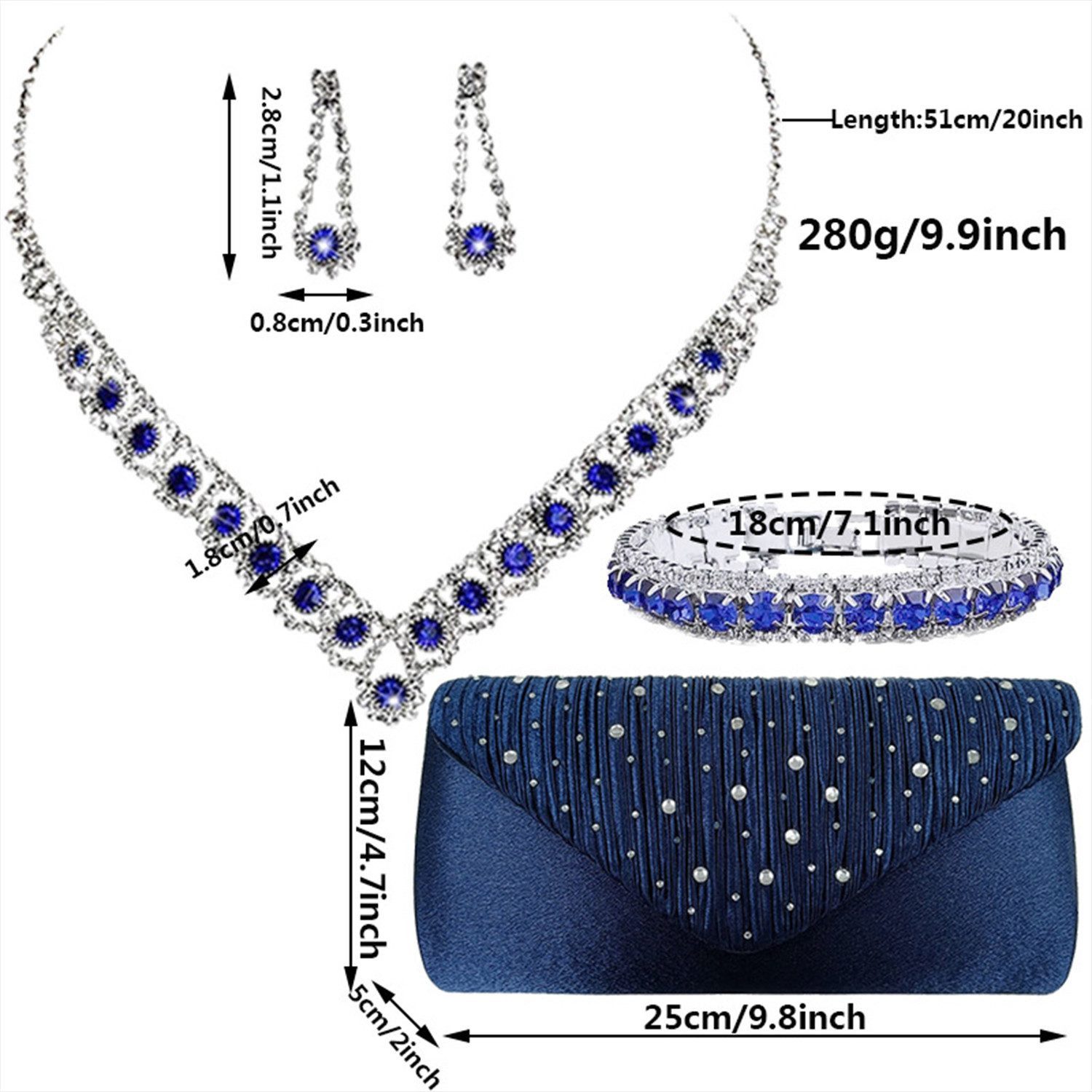 OYLCDI Schmuckset Damen Clutch Abendtasche Festliche günstig online kaufen
