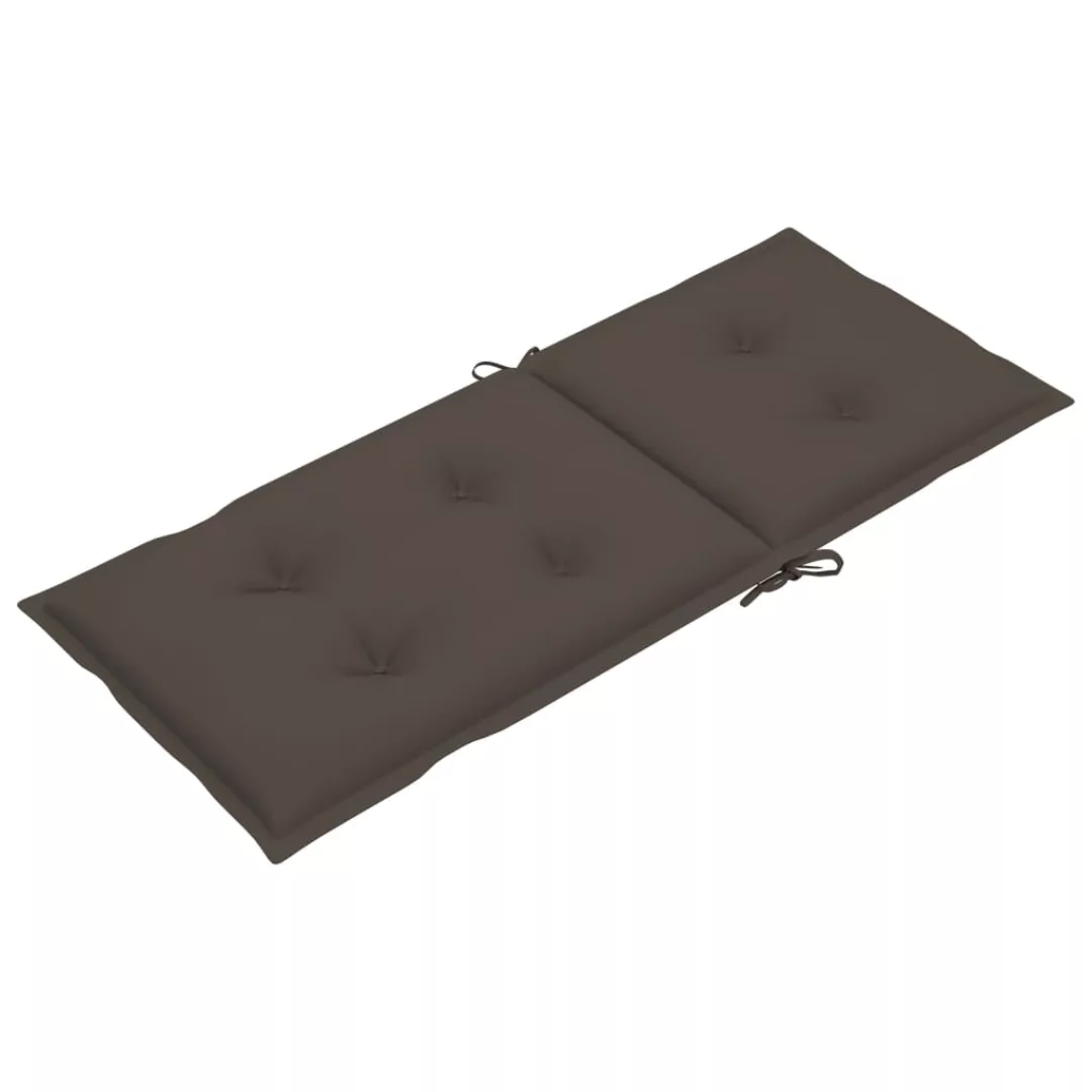 Gartenstuhlauflagen 4 Stk. Taupe 120x50x7 Cm günstig online kaufen