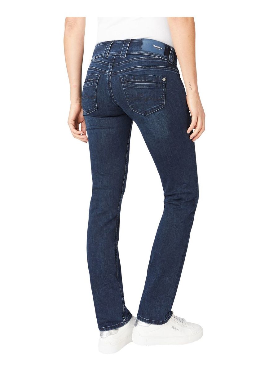 Pepe Jeans Damen Jeans Gen - Regular Fit - Blau - Blue Black Wiser günstig online kaufen