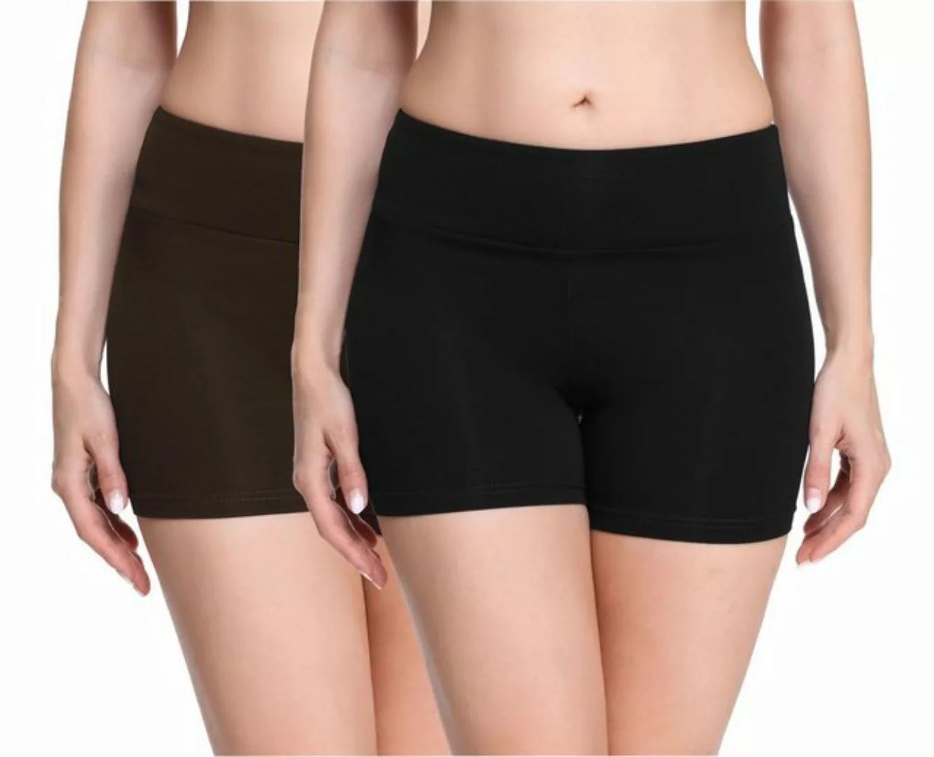 Merry Style Leggings 2Pak Damen Shorts Radlerhose Unterhose Hotpants kurze günstig online kaufen
