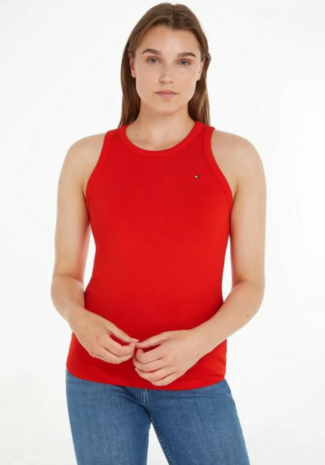 Tommy Hilfiger Ripptanktop SLIM 5X2 RIB TANK TOP NS trägerloses elastisches günstig online kaufen