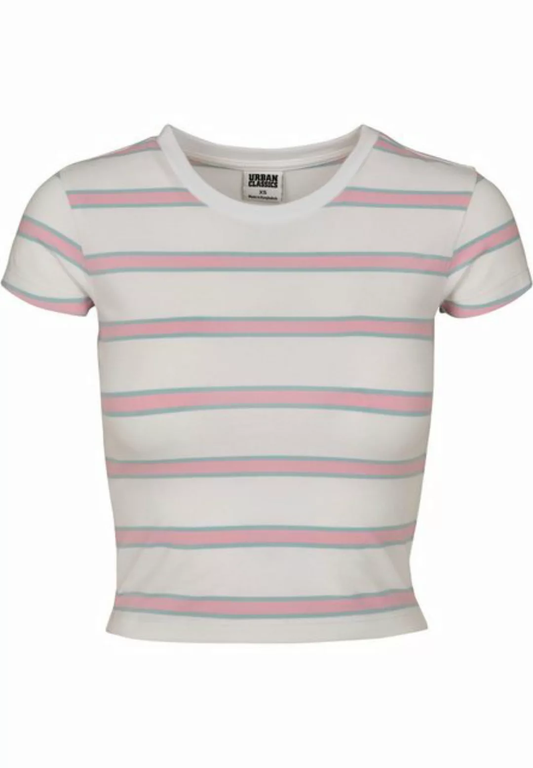 URBAN CLASSICS T-Shirt Urban Classics Damen Ladies Stripe Cropped Tee (1-tl günstig online kaufen