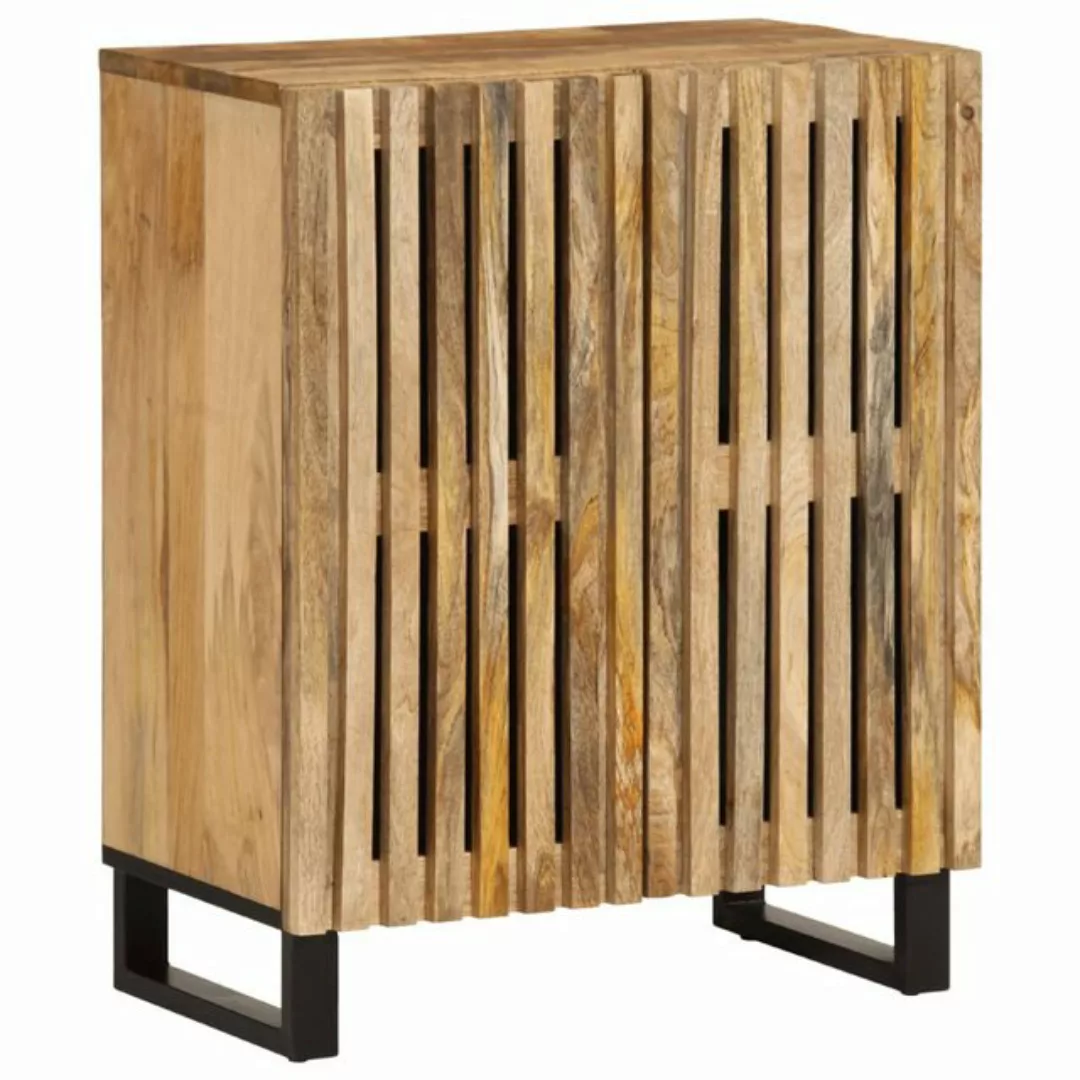 vidaXL Fächerschrank Sideboard 60x34x75 cm Raues Massives Mangoholz (1-St) günstig online kaufen