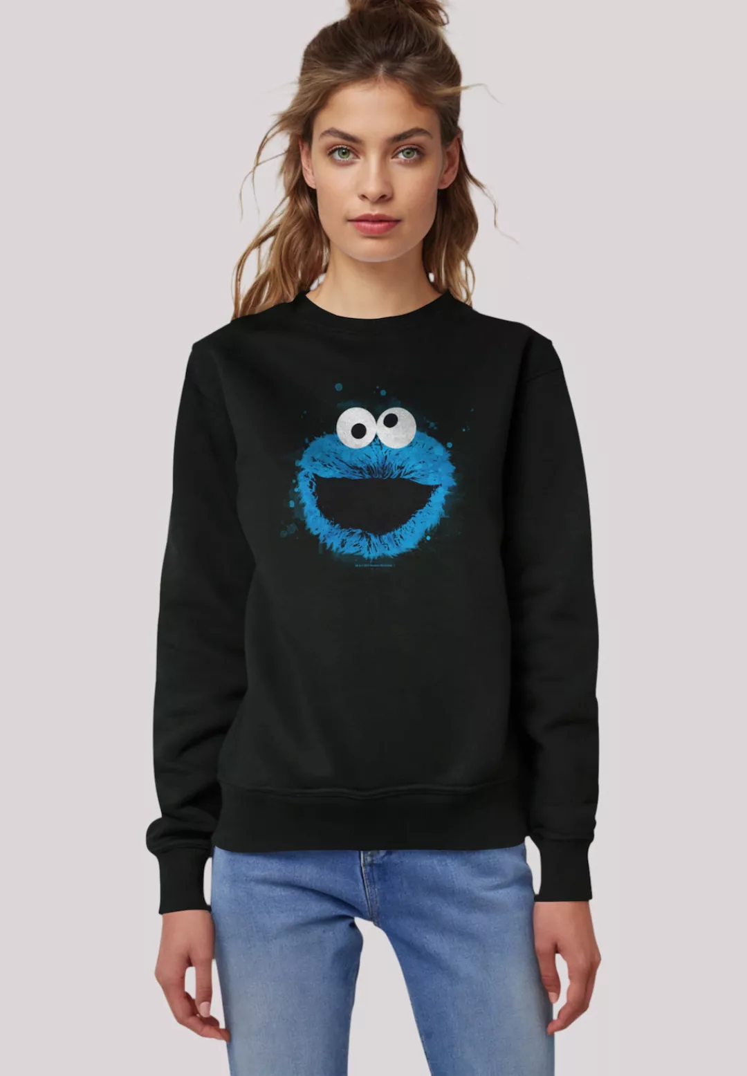 F4NT4STIC Sweatshirt "Sesamstraße Cookie Monster Watercolor", Premium Quali günstig online kaufen