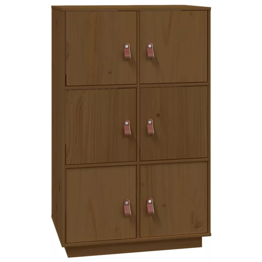 Vidaxl Highboard Honigbraun 67x40x108,5 Cm Massivholz Kiefer günstig online kaufen