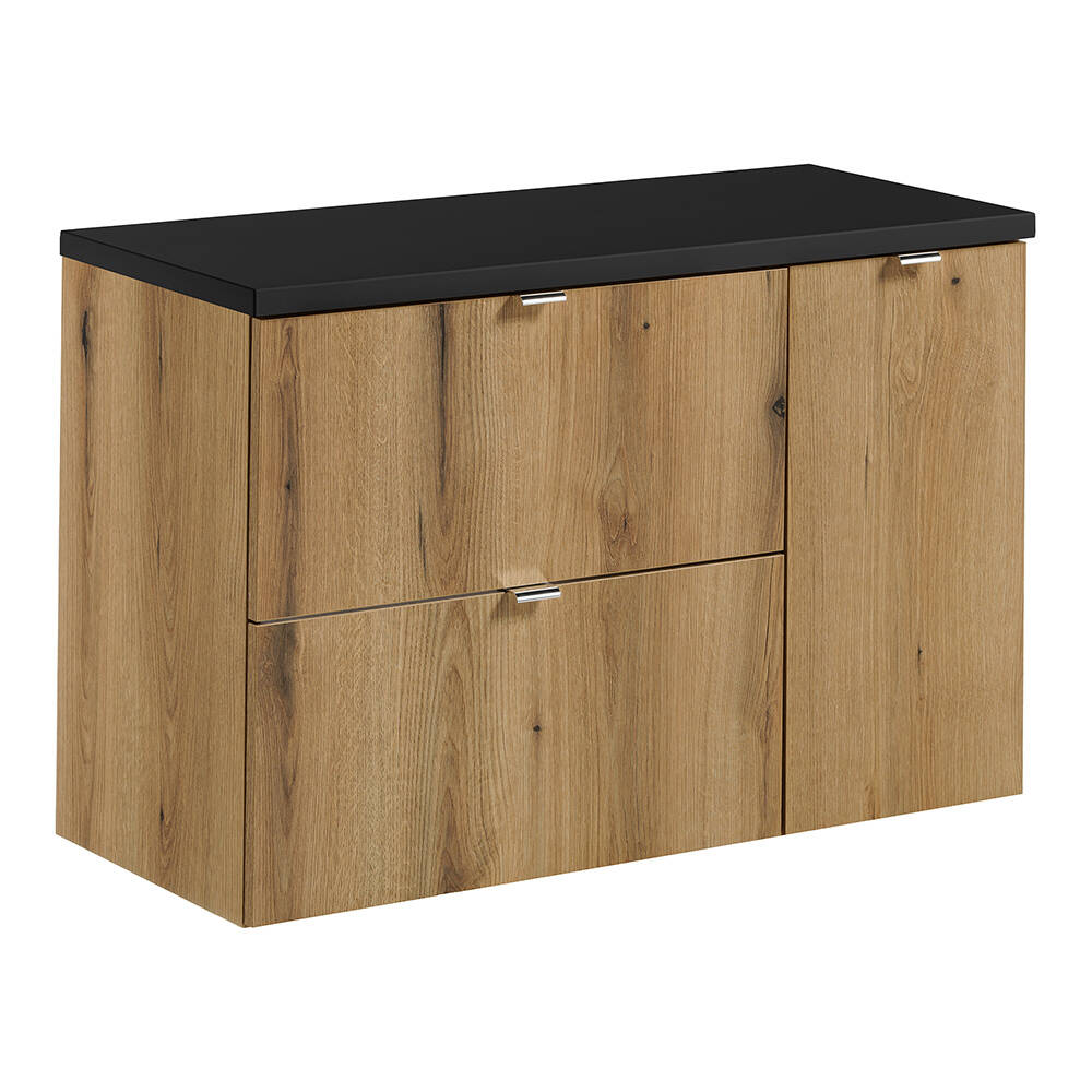 Lomadox Unterschrank NEWPORT-56-OAK Waschtischunterschrank, 90cm, Eiche und günstig online kaufen