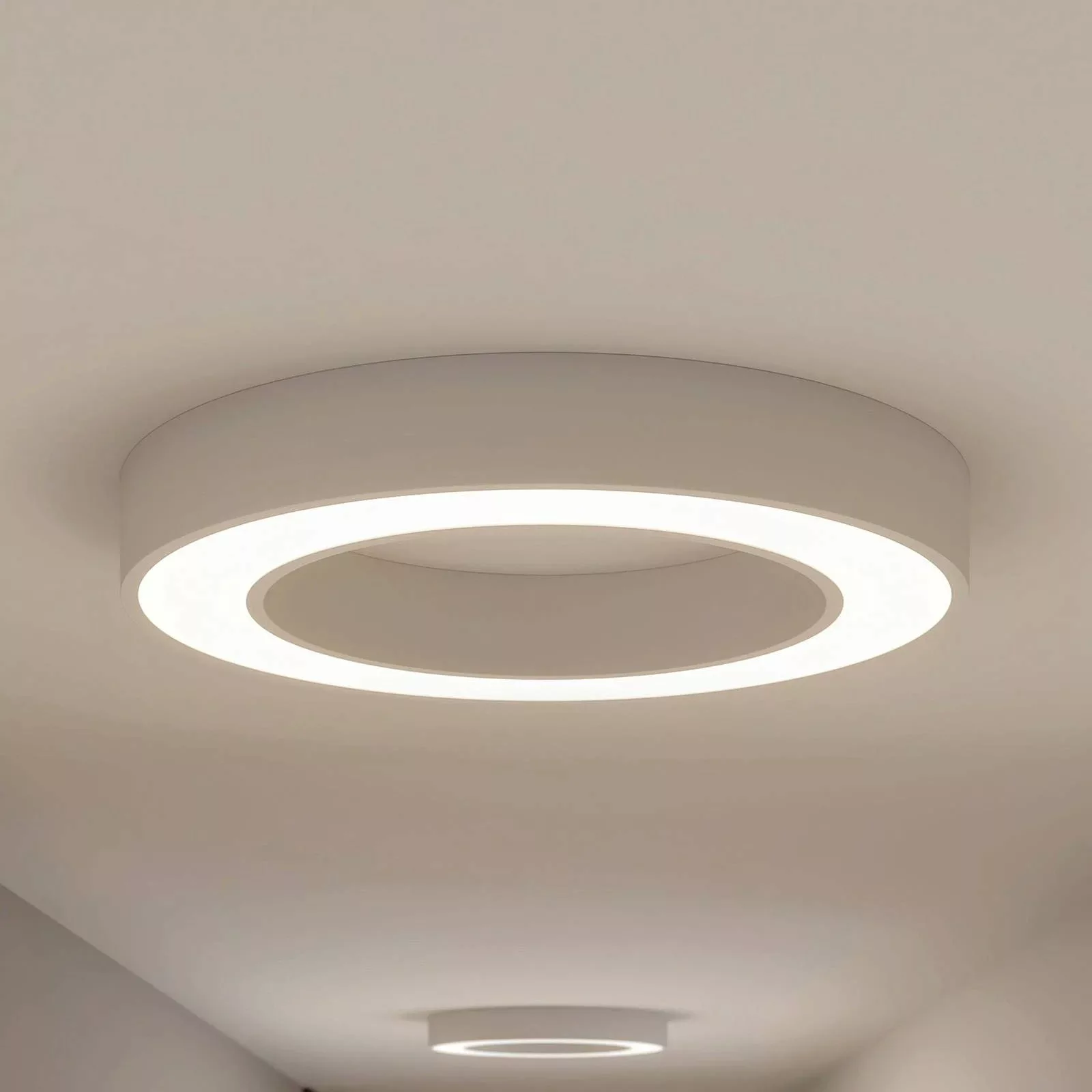 Arcchio Sharelyn LED-Deckenleuchte, Ø 60 cm, weiß, Ring, CCT günstig online kaufen