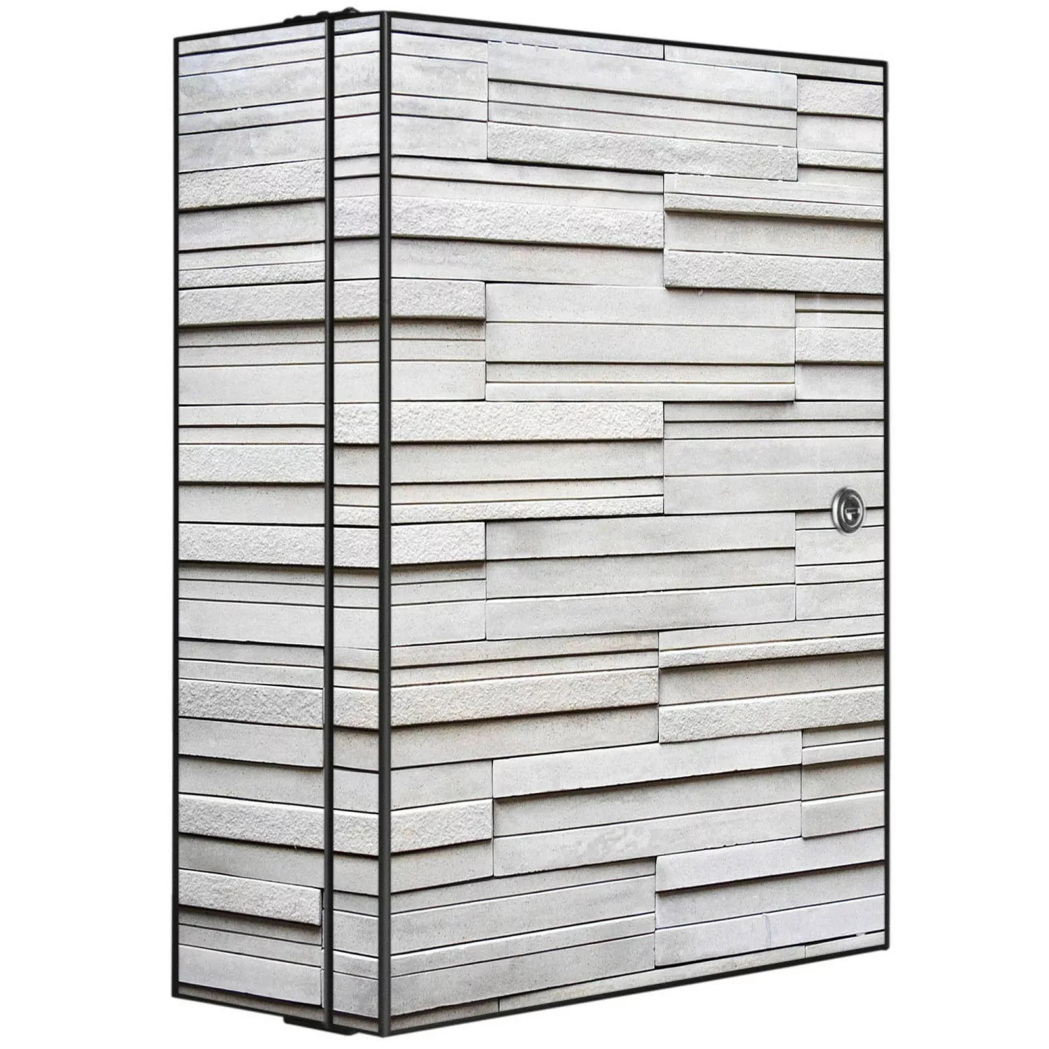 Banjado XXL Medizinschrank Abschliessbar 35x46x15cm Arzneischrank Anthrazit günstig online kaufen