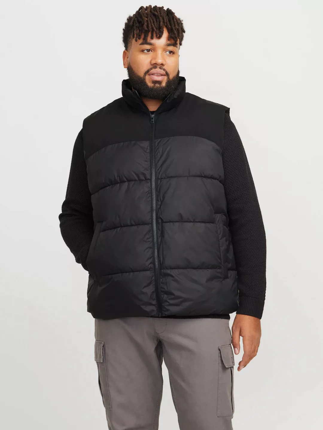 Jack & Jones PlusSize Steppweste "JJMOON BODYWARMER STAND COLLAR PLS" günstig online kaufen