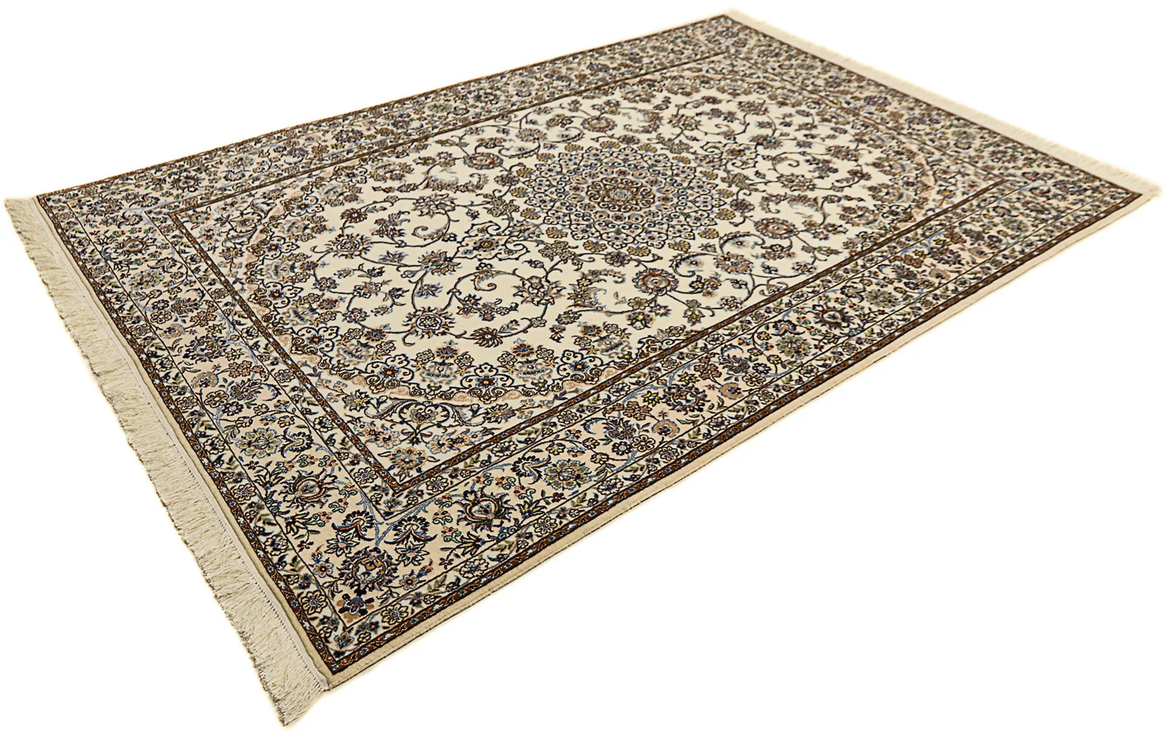 morgenland Orientteppich »Perser - Nain - Premium - 240 x 160 cm - beige«, günstig online kaufen