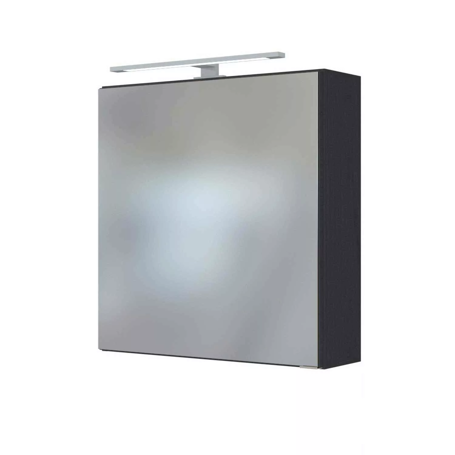 Lomadox LED Spiegelschrank 60 cm TAREE-03 in matt grau schwarz günstig online kaufen
