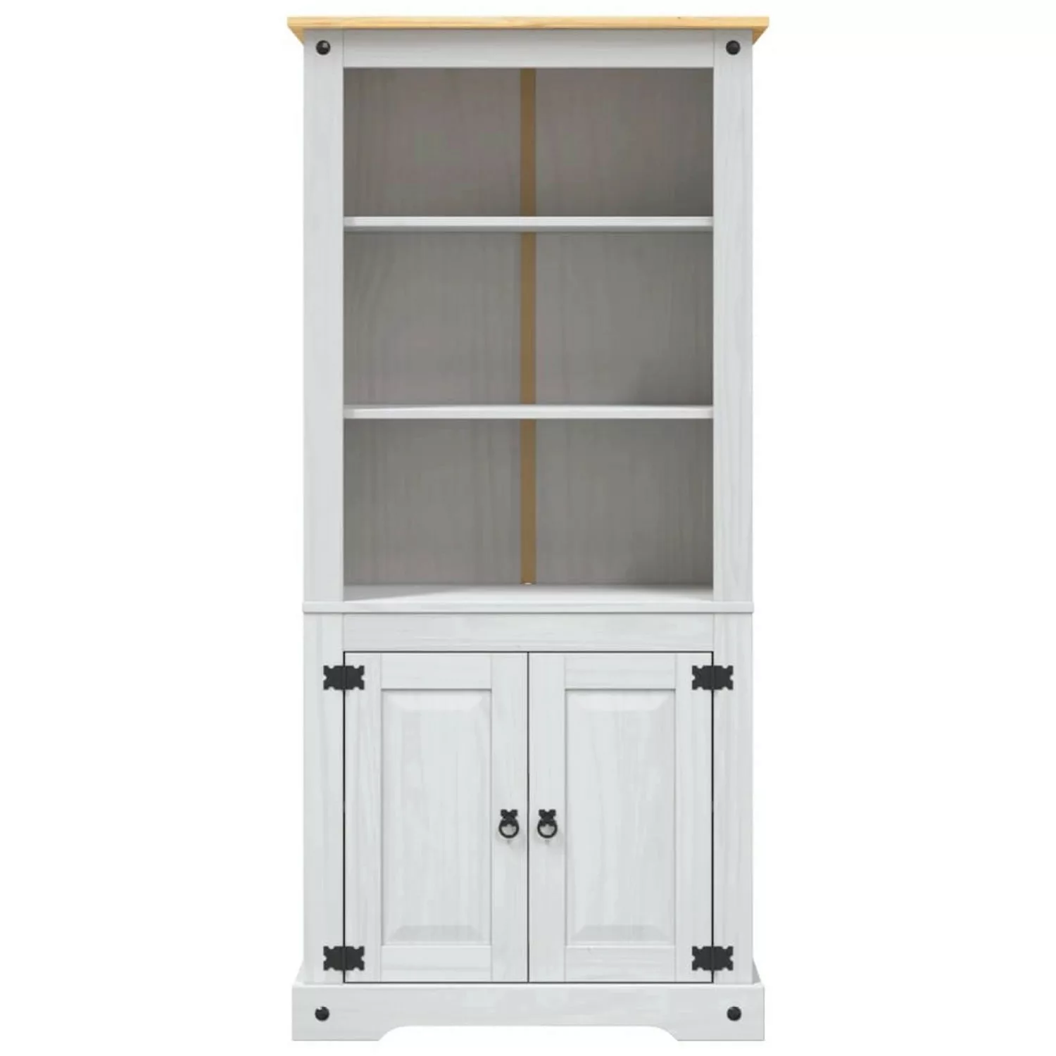 vidaXL Buffet Buffet Buffetschrank Mexiko-Stil Kiefernholz Weiß 80x40x170 c günstig online kaufen