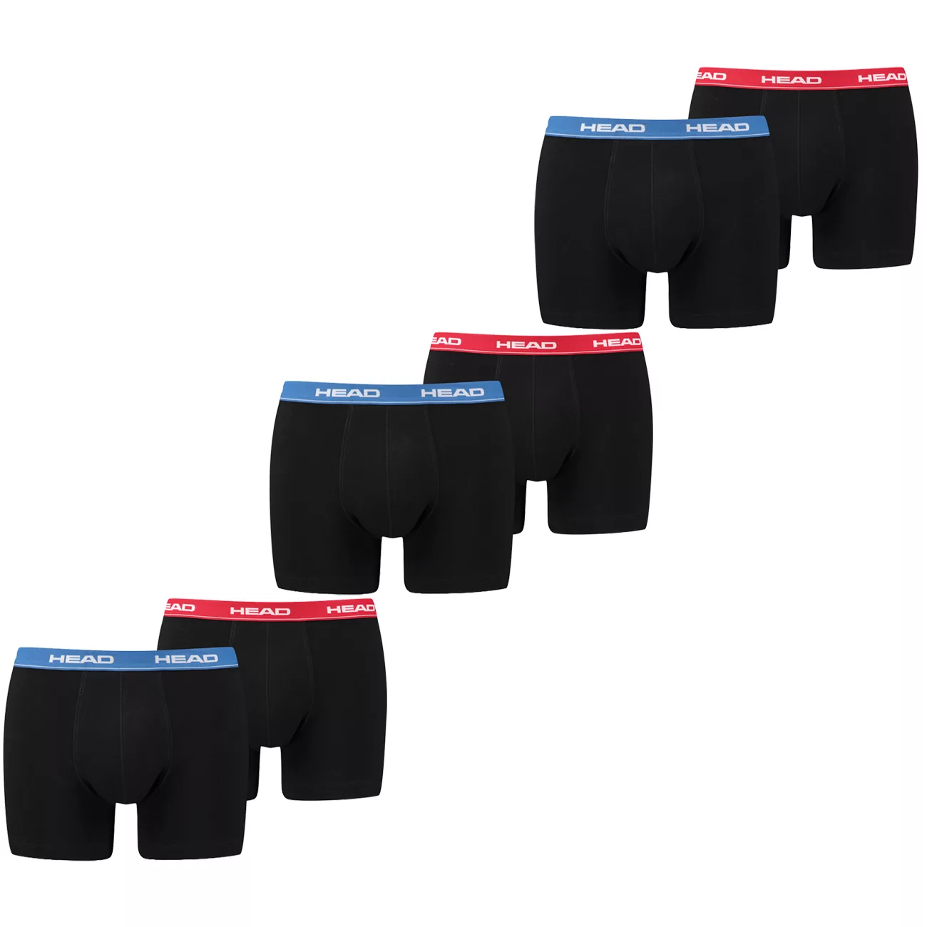 HEAD Herren Boxershort Basic Boxer Unterwäsche Baumwolle - 4er 6er 8er Mult günstig online kaufen