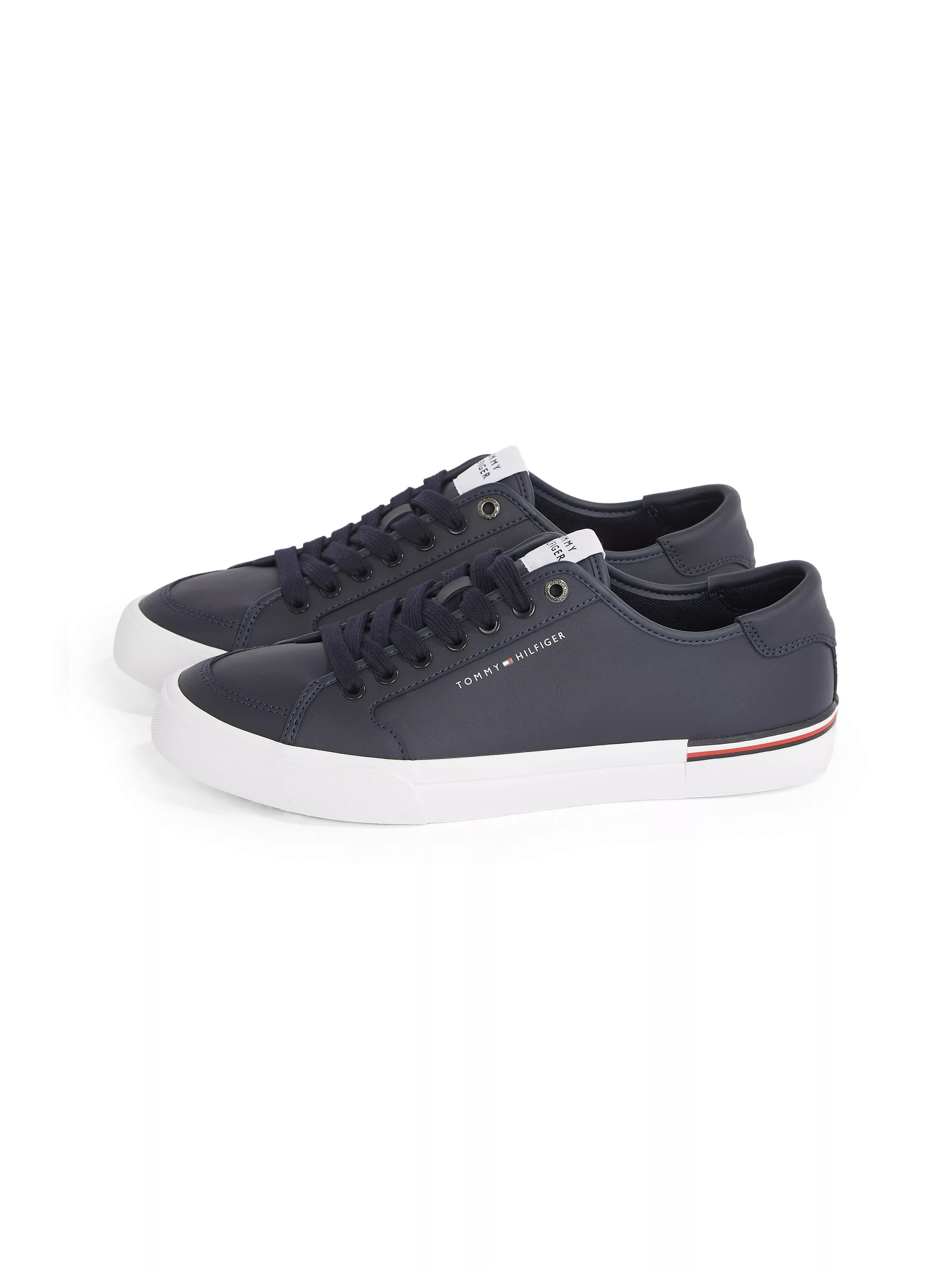 Tommy Hilfiger Sneaker "CORE CORPORATE VULC LEATHER", Freizeitschuh, Halbsc günstig online kaufen