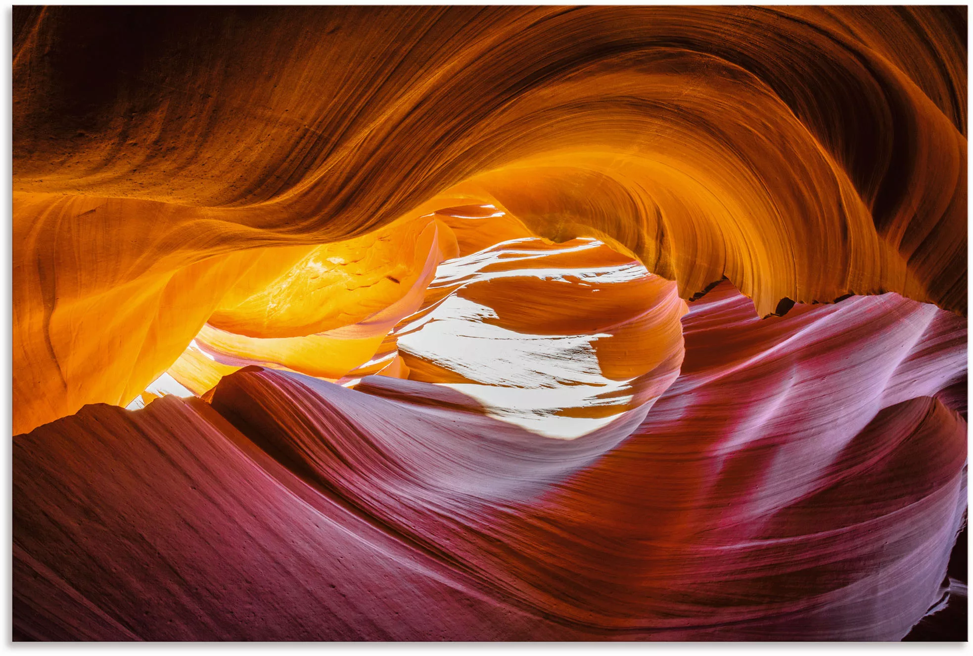 Artland Alu-Dibond-Druck »Antelope Canyon in den USA«, Felsen, (1 St.), für günstig online kaufen