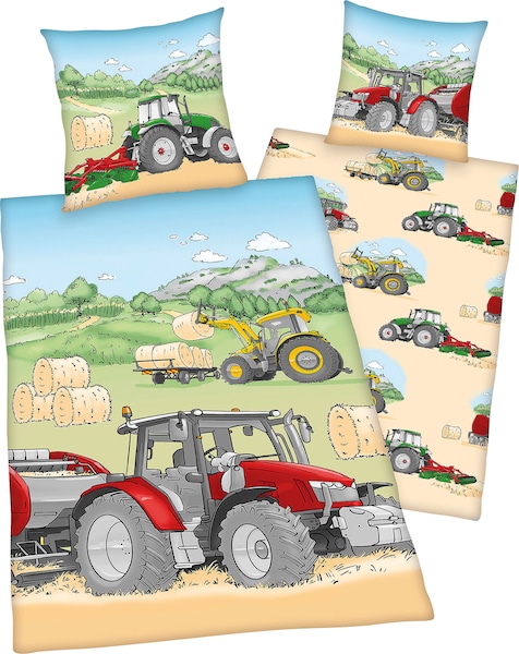 Herding Young Collection Kinderbettwäsche »Traktor«, mit tollem "Traktor" M günstig online kaufen