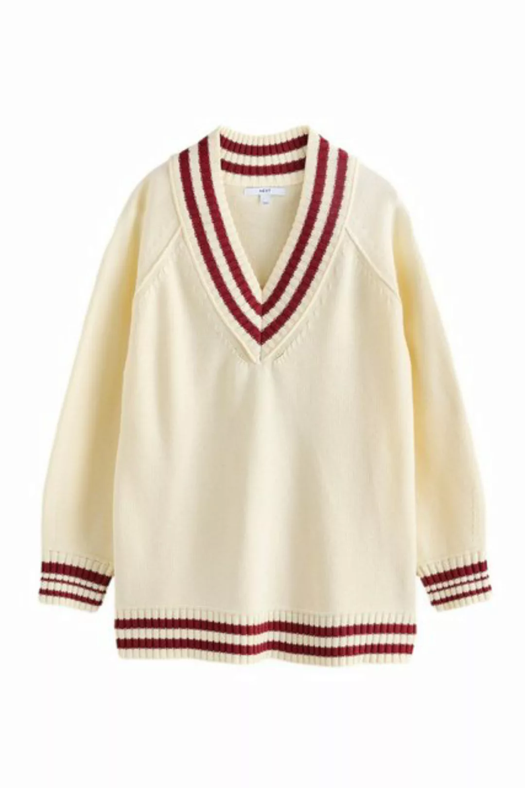 Next V-Ausschnitt-Pullover Cricket Pullover mit V-Ausschnitt und Baumwolle günstig online kaufen