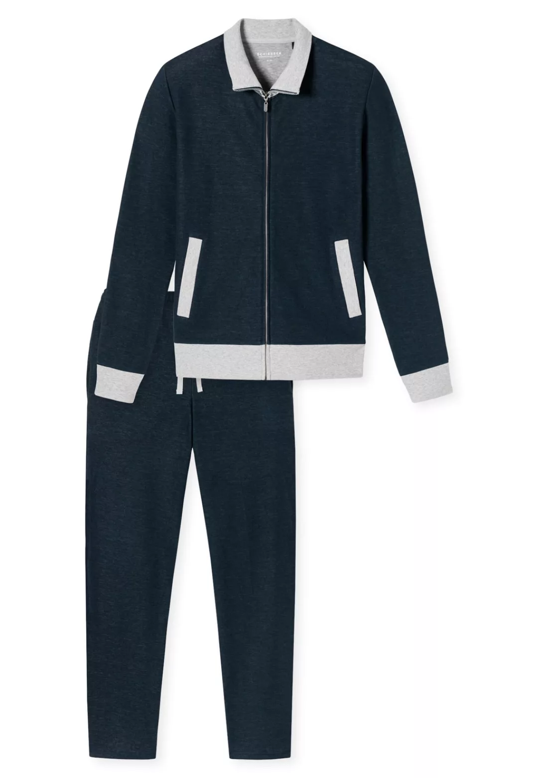 Schiesser Hausanzug ""Warming Nightwear"", (Set, 2 tlg.), mit sportlicher P günstig online kaufen