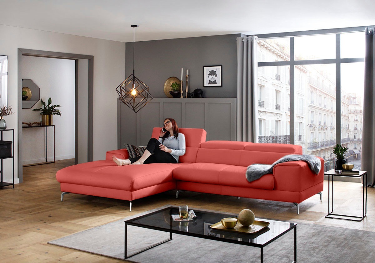 W.SCHILLIG Ecksofa "piedroo, Designsofa mit tollem Sitzkomfort, bequem und günstig online kaufen