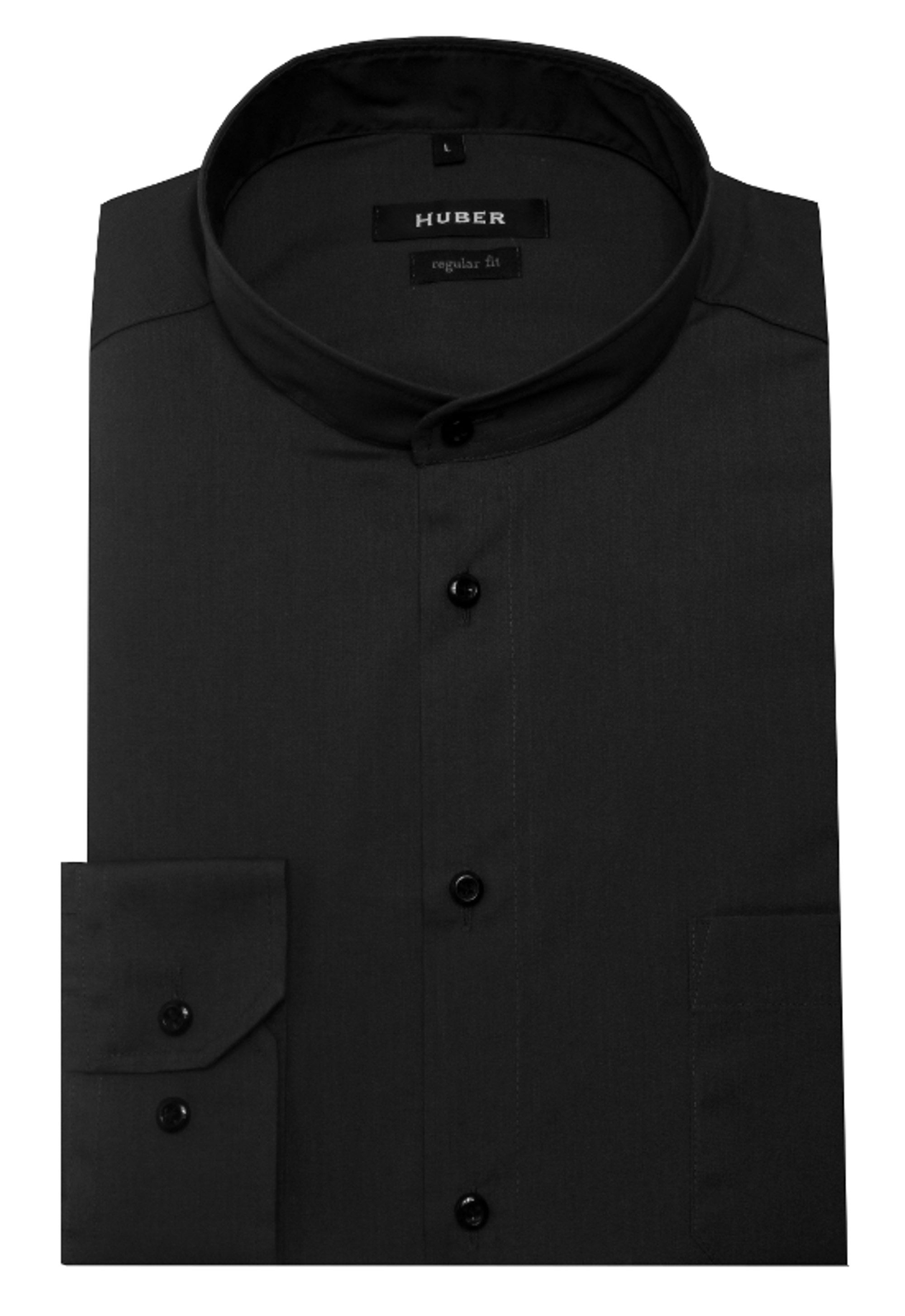 Huber Hemden Langarmhemd HU-0650 Stehkragen, Knopfleiste, günstig online kaufen