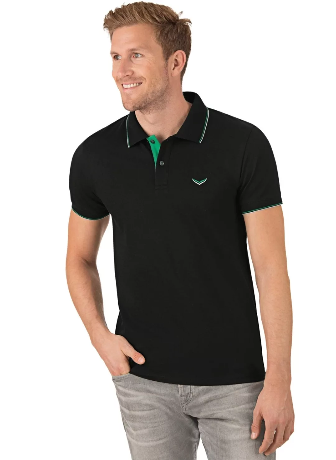 Trigema Poloshirt "TRIGEMA Slim Fit Polohemd" günstig online kaufen