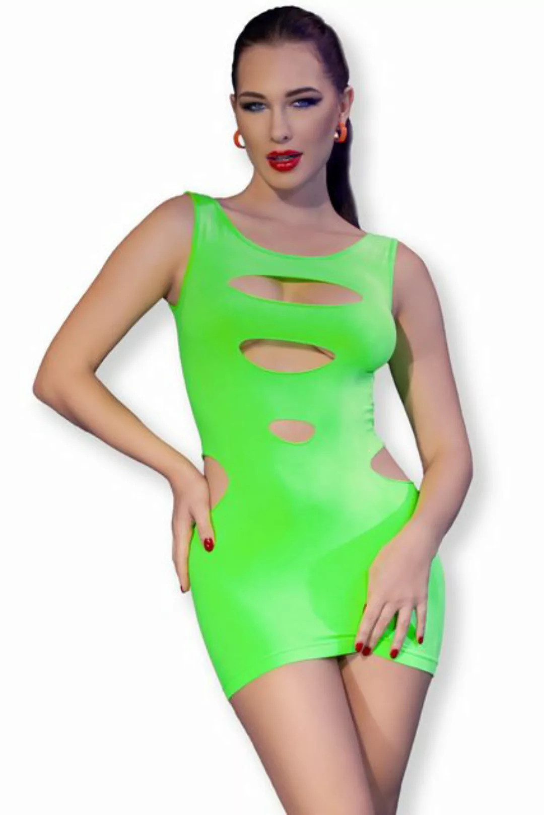 Chilirose Minikleid Chilirose - Nahtloses Minikleid CR4621 neongrün günstig online kaufen