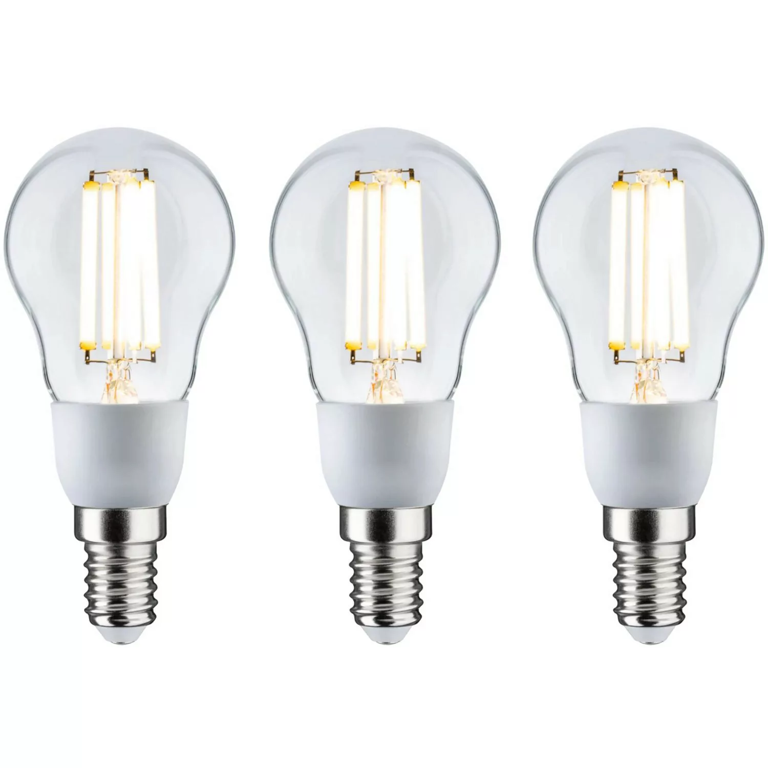 Paulmann LED-Leuchtmittel »Eco-Line 3er Pack Tropfen 525lm 2,5W 3000K klar günstig online kaufen