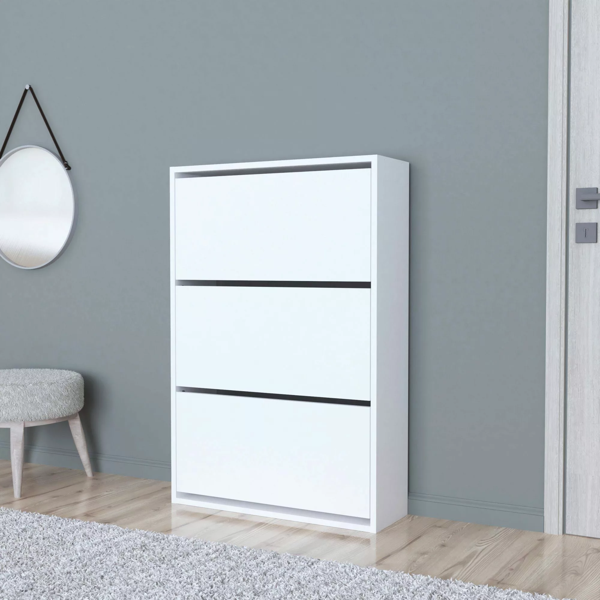 en.casa Schuhschrank »Aurskog« mit Kipptüren 110x735x24cm günstig online kaufen