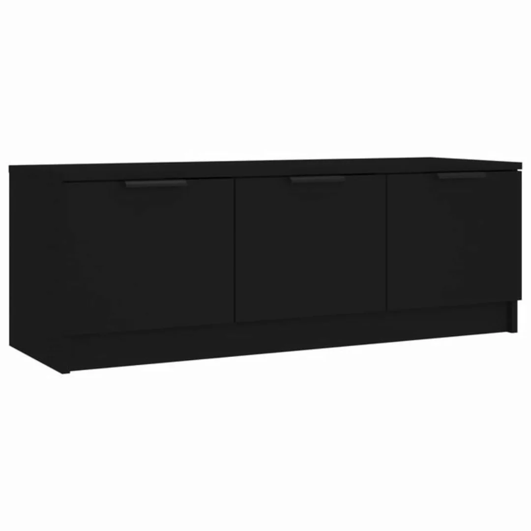 vidaXL TV-Schrank TV-Board Schwarz 102x35x36,5 cm Holzwerkstoff günstig online kaufen