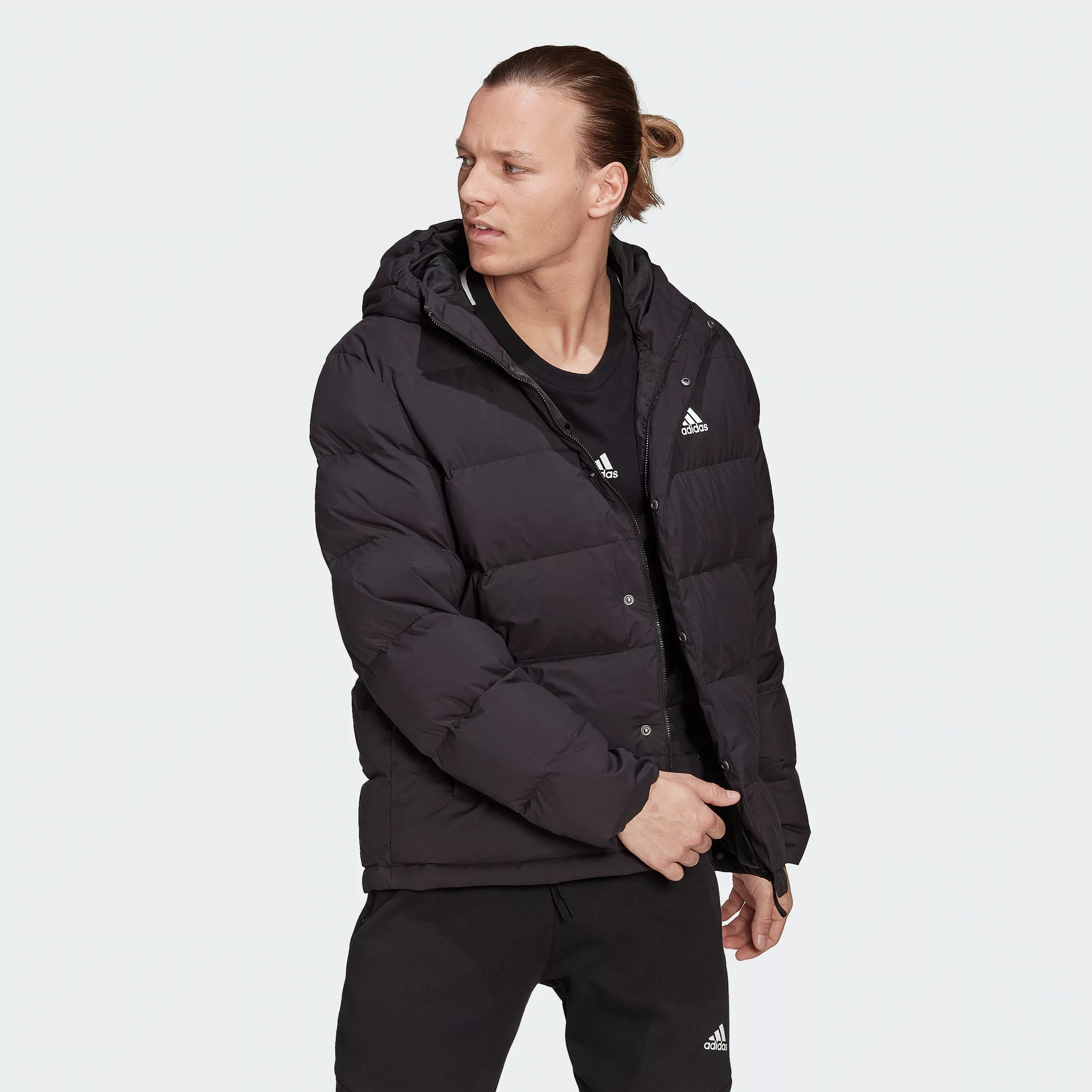 adidas Sportswear Outdoorjacke "HELIONIC HOODED DAUNENJACKE", mit Kapuze günstig online kaufen