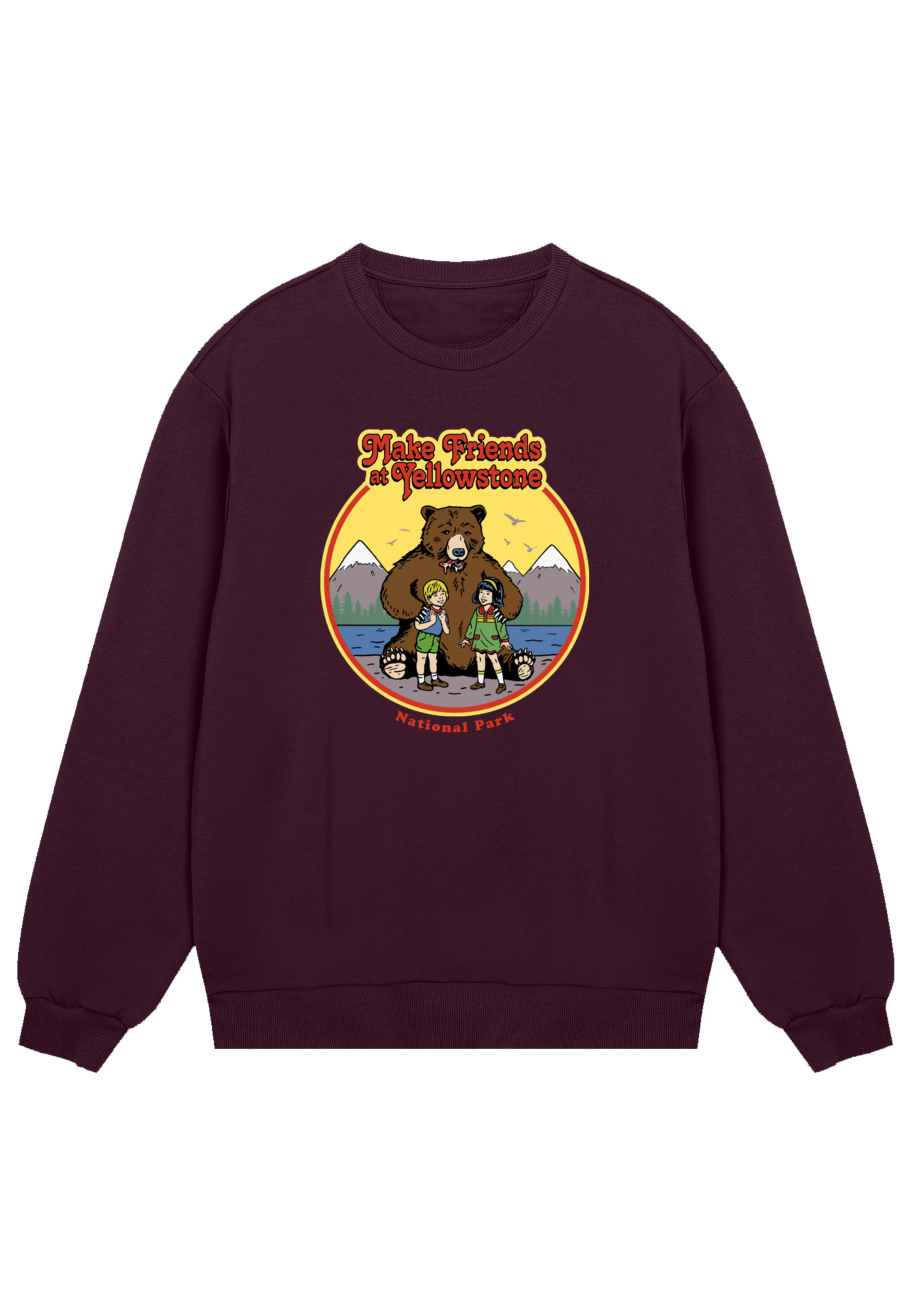 F4NT4STIC Sweatshirt "US National Parks Make Friends At Yellowstone", Premi günstig online kaufen