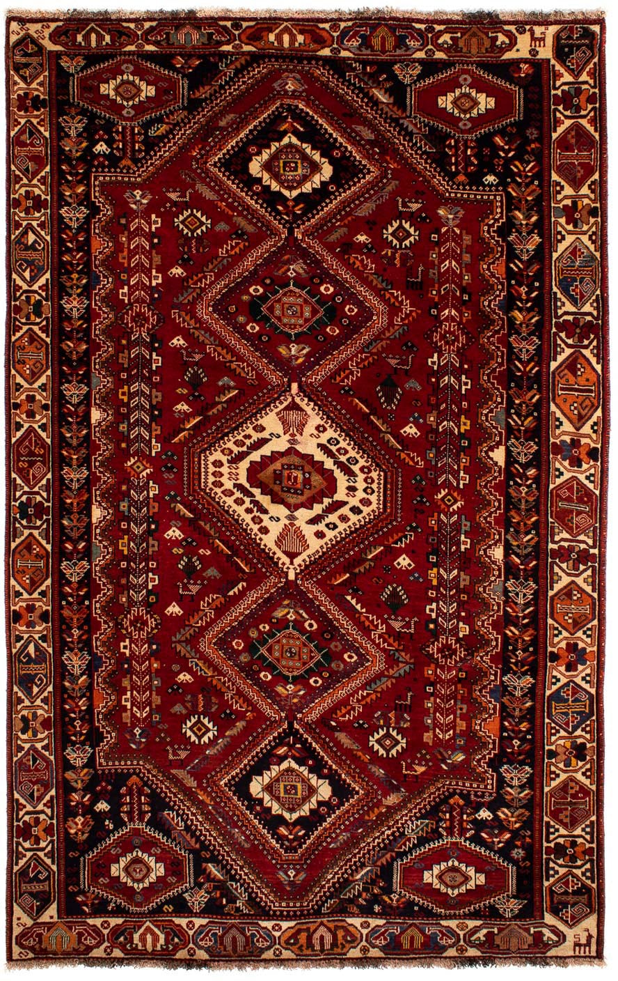 morgenland Orientteppich »Perser - Nomadic - 290 x 182 cm - dunkelrot«, rec günstig online kaufen