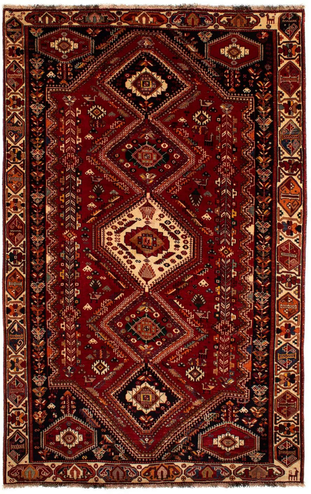 morgenland Orientteppich »Perser - Nomadic - 290 x 182 cm - dunkelrot«, rec günstig online kaufen