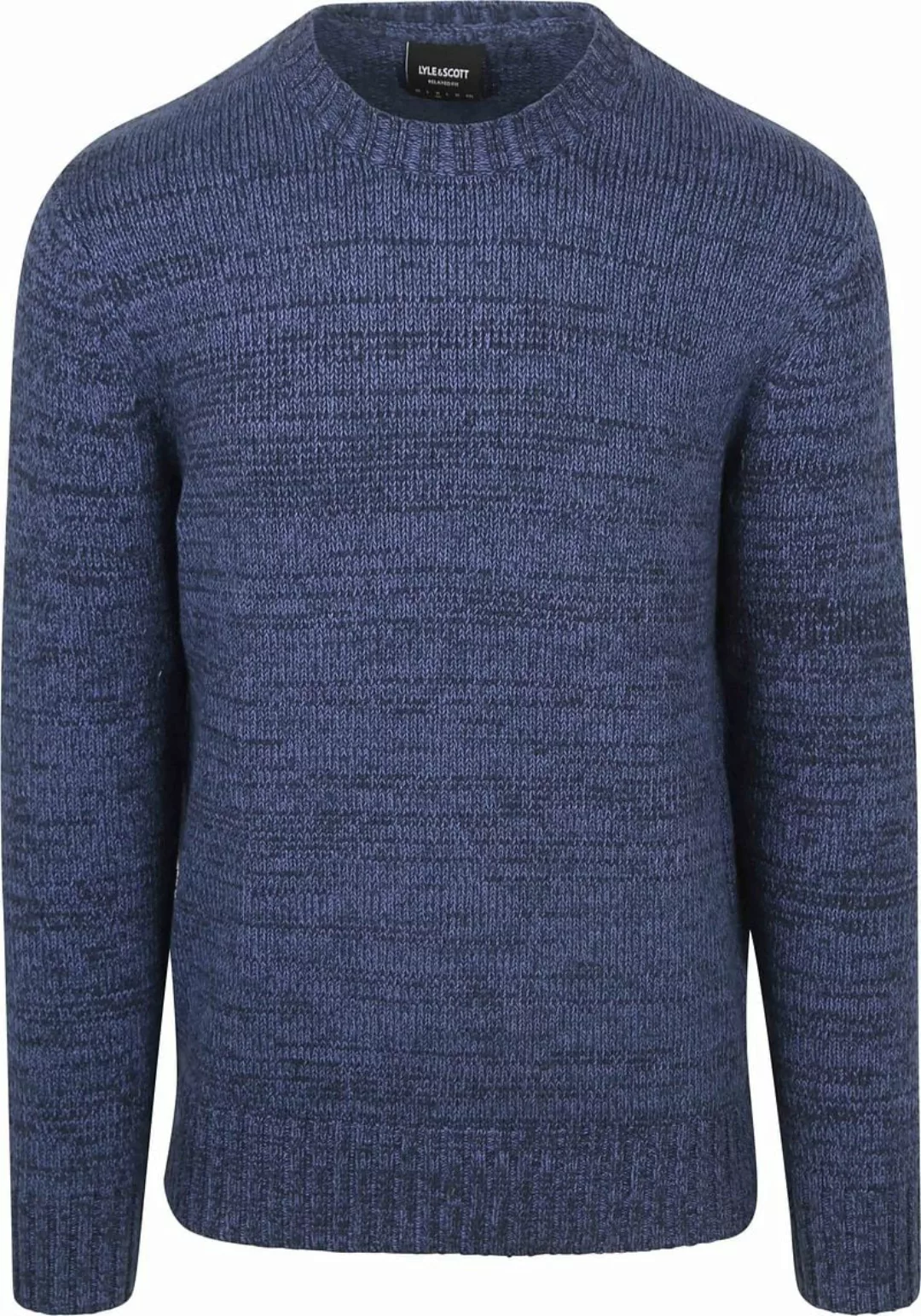 Lyle & Scott Pull Melange Dunkelblau - Größe L günstig online kaufen