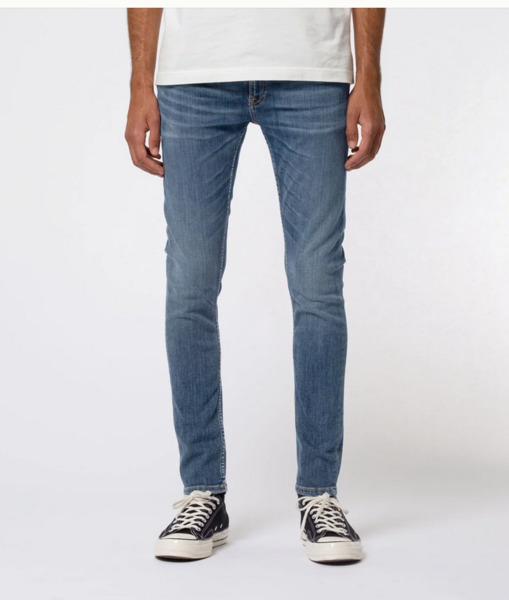 Nudie Jeans Bio-denim Skinny Lin Dark Blue Navy günstig online kaufen