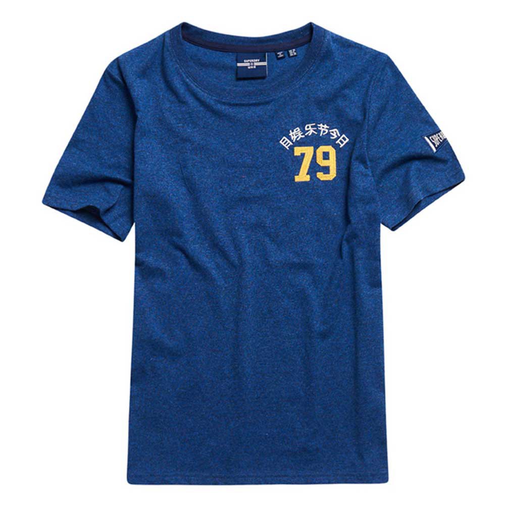 Superdry Vintage Logo Source Kurzarm T-shirt S Bright Blue Marl günstig online kaufen