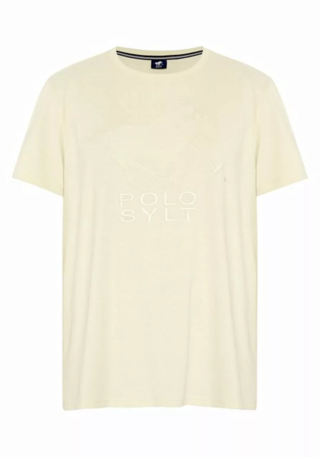 Polo Sylt T-Shirt mit gesticktem Label-Symbol und -Schriftzug (1, 1-tlg) günstig online kaufen