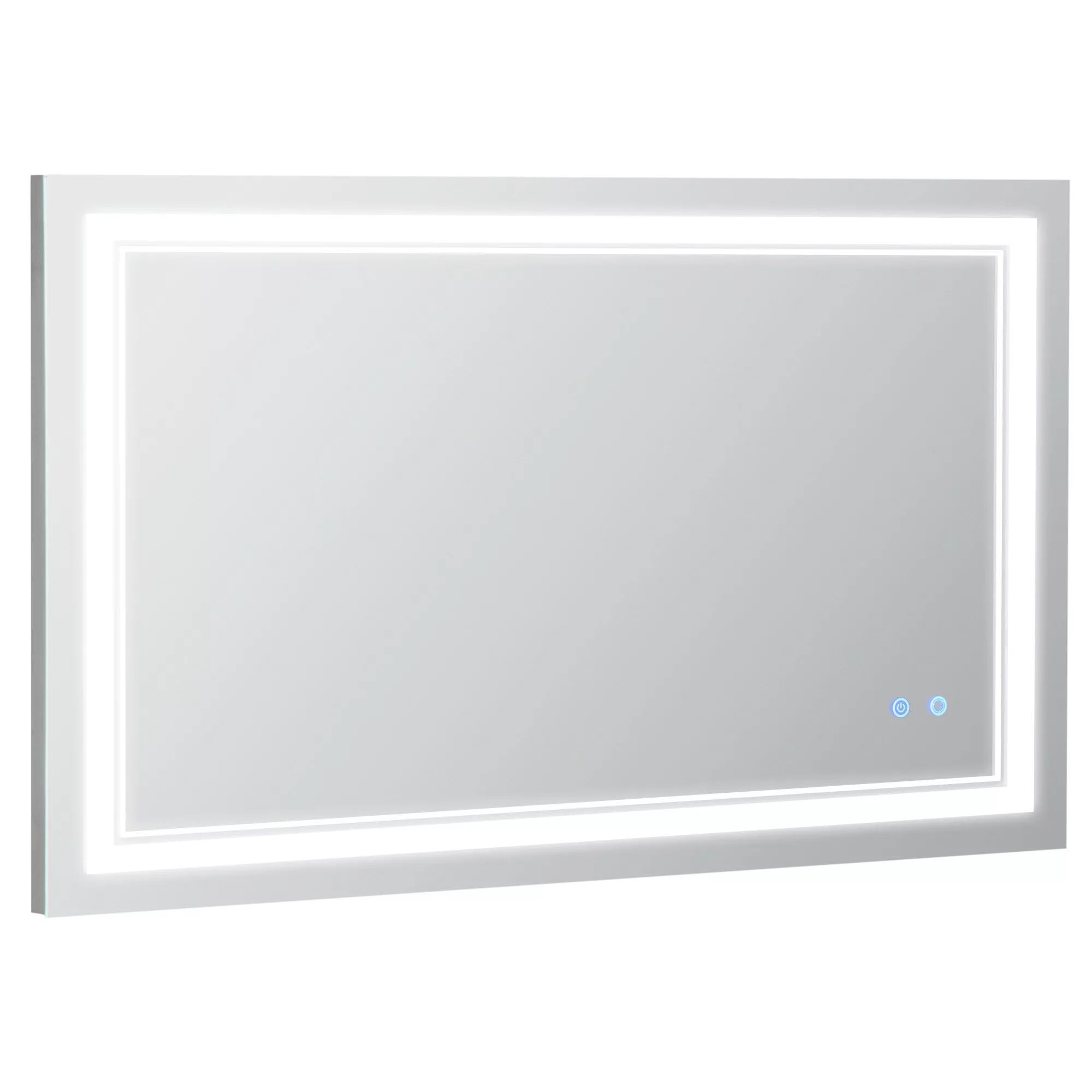 kleankin Badspiegel mit LED-Beleuchtung 100x60cm, wasserdicht IP44, Touchsc günstig online kaufen