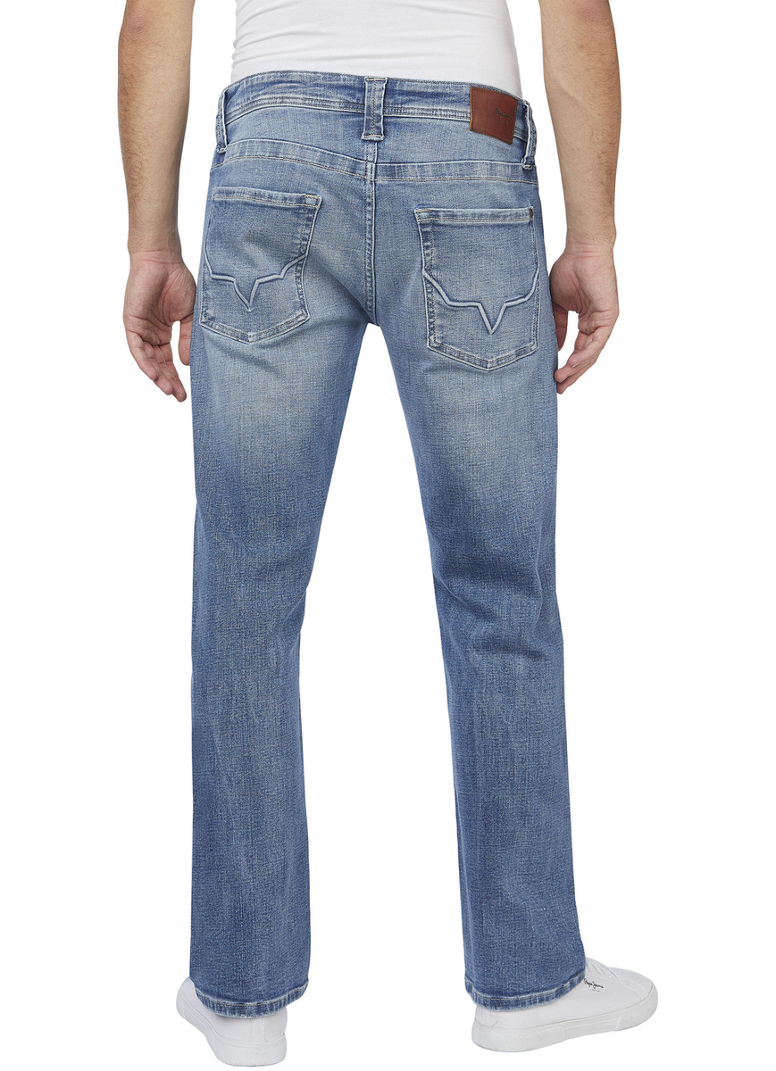 Pepe Jeans Herren Jeans KINGSTON ZIP - Regular Fit - Blau - Medium Blue Den günstig online kaufen