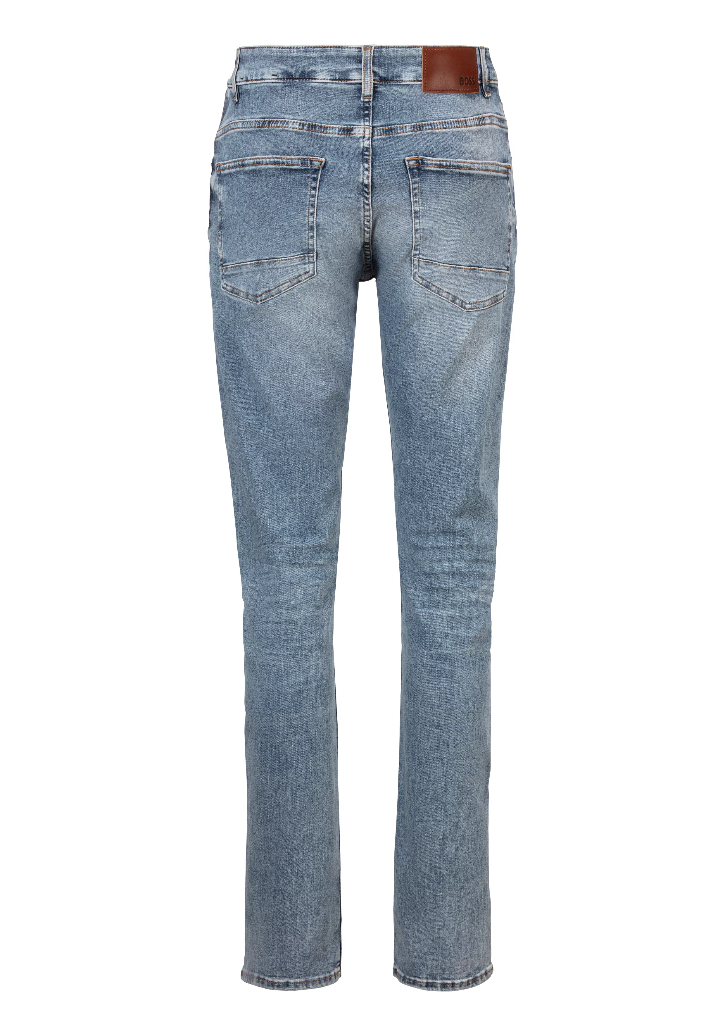 BOSS ORANGE Slim-fit-Jeans Delaware BC-C mit Leder-Badge günstig online kaufen