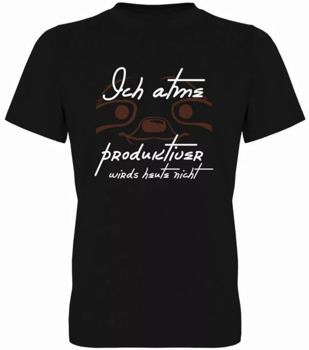 G-graphics T-Shirt Ich atme – produktiver wird’s heute nicht Herren T-Shirt günstig online kaufen