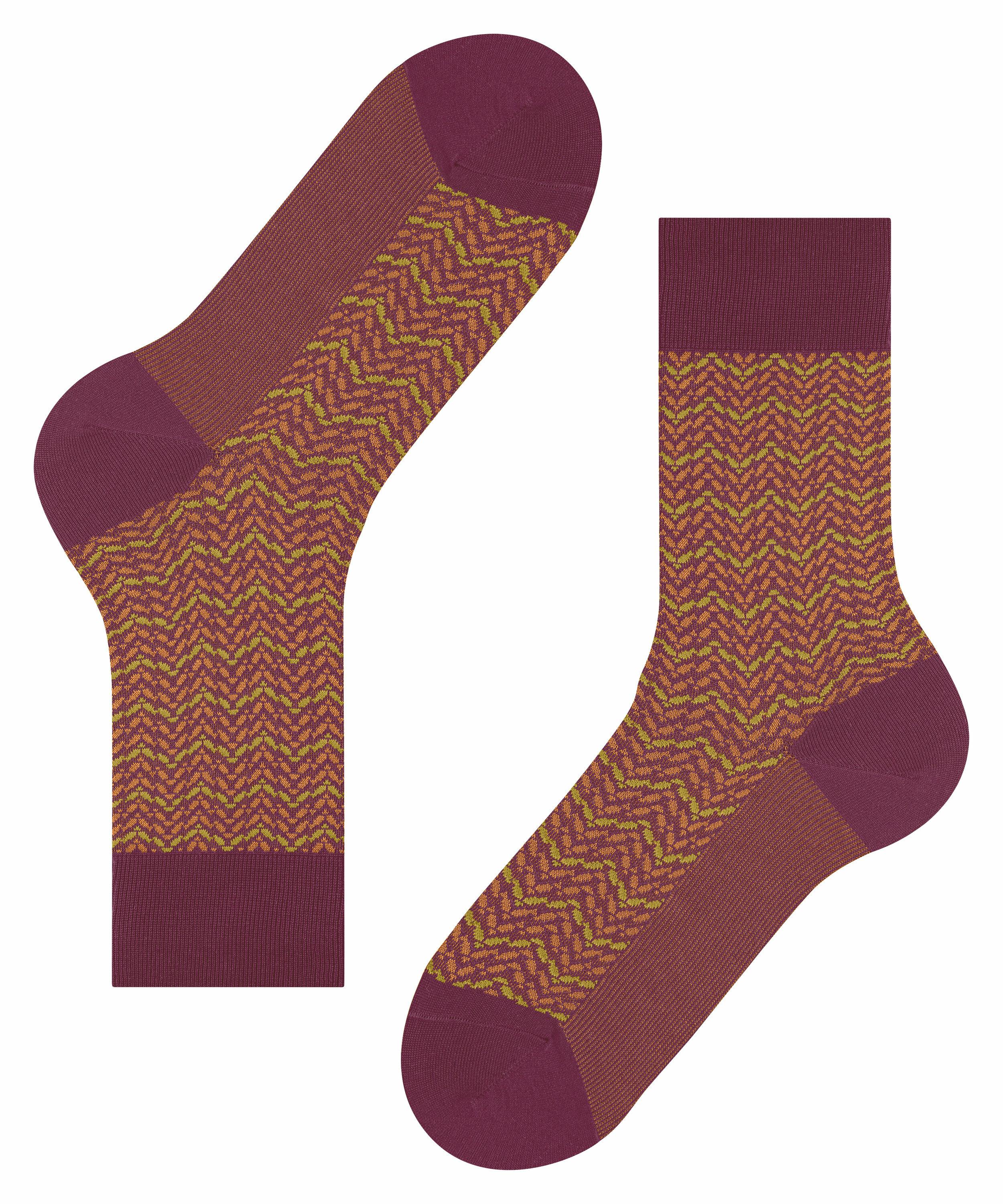 FALKE Colour Waves Herren Socken, 39-40, Lila, AnderesMuster, Baumwolle, 12 günstig online kaufen