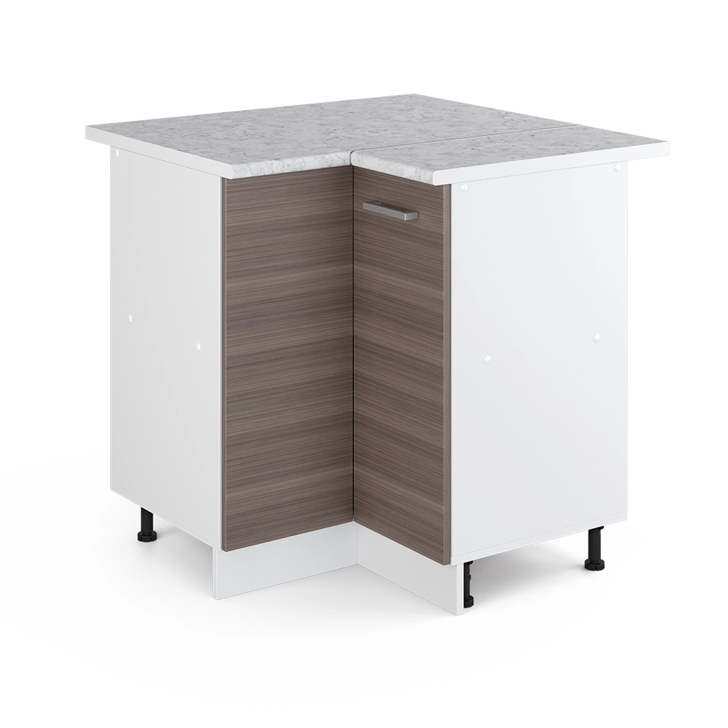 Vicco Eckunterschrank R-Line, Edelgrau/Weiß, 75.6 cm, günstig online kaufen