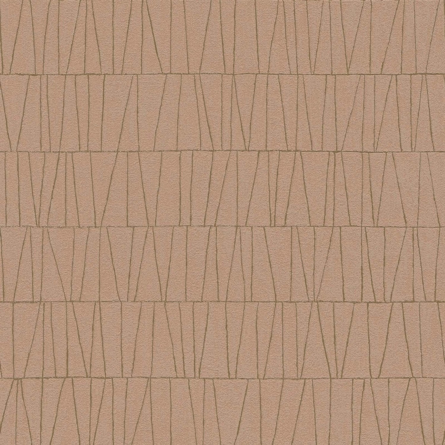 Bricoflor Geometrische Tapete in Kupfer Metallic Moderne Vliestapete in Ter günstig online kaufen